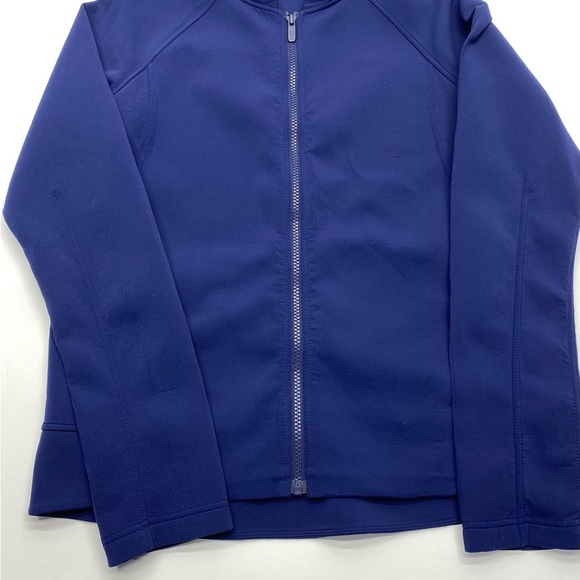 lululemon athletica Navy Bomber Jacket Women’s 6 Full Zip Side Pockets - Picture 1 of 12